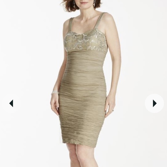 CACHET short taffeta dress with 3/4 sleeve sequin bolero size 14 NWT! - Picture 5 of 17